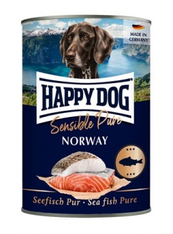HappyDog konserv, Norway, 100% havsfisk 400 g